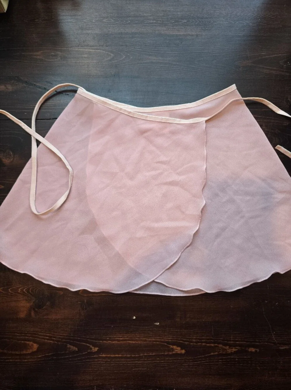 Body Wrappers Light Pink Chiffon Ballet Wrap Skirt - Size S/M - Dance Skirt Made